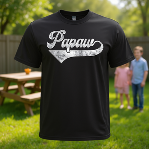 T-shirt rétro vintage Papaw à manches courtes et col rond pour cadeau de la fête des pères - Product Image 3