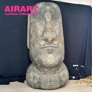 Modèle <span class=keywords><strong>de</strong></span> personnage gonflable géant à texture <span class=keywords><strong>de</strong></span> pierre pour l'affichage d'événements muséaux, statues <span class=keywords><strong>de</strong></span> tête d'île <span class=keywords><strong>de</strong></span> Pâques Moaï - Product Image 4