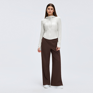 Pantalon taille haute Xsunwing pour femme – Yoga, sport, décontracté, coupe droite, taille élastique, jambe large, amincissant, ample, course à pied WD26091 - Product Image 5