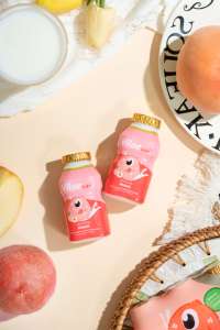 Viloe Life Little <span class=keywords><strong>Monster</strong></span> Boisson au lait fermenté à base de bactéries lactiques aromatisées à la pêche Boisson certifiée HALAL Emballage en bouteille - Product Image 5