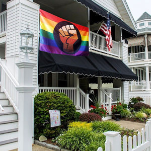 Fabriek Direct <span class=keywords><strong>Hot</strong></span> Selling Op Maat Gemaakte Feminisme 3 * 5ft Polyester Gors Dubbele Spray Kleurrijke Custom Lgbt Trots Regenboog Vlaggen - Product Image 4