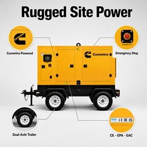 เครื่องกำเนิดไฟฟ้าดีเซลแบบเงียบพิเศษ ยี่ห้ออเมริกัน Cummins Weichai FAW Yuchai Shangchai Steyr Kofo Aoling Ricardo 100kw 150kva 200kva - Product Image 1