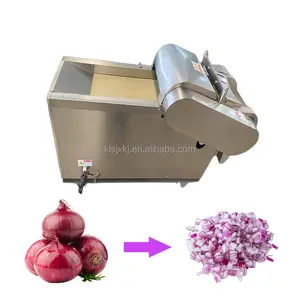 Máquina de procesamiento de cebolla ampliamente utilizada KLS Máquina industrial para picar y cortar en cubitos de cebolla