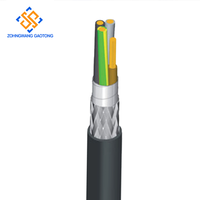 Cable de Servomotor VFD 2XSLCY 4x25 mm, PVC, Conductor de Cobre, 1000V, Blindado Doble, para Máquinas CNC, Automatización Industrial
