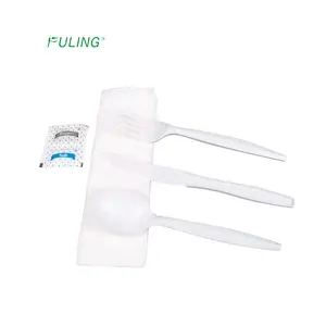 USA Market Factory Oem Odm Cuchara de plástico Tenedor Cuchillo Cubiertos Paquetes Cubiertos de plástico desechables - Product Image 1