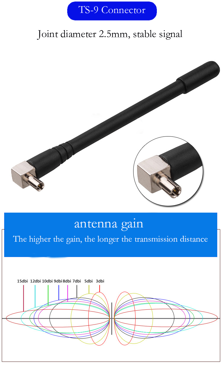 Router external TS9 antenna   WiFi 3-5dbi 3g/4g lte antenna ts9 connector antenna