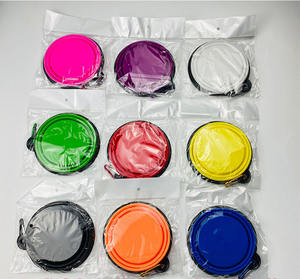 Botol air dapat dilipat portabel, wadah makanan anjing mangkuk hewan peliharaan & pengumpan aksesoris anjing berkemah luar ruangan 350ml mangkuk hewan peliharaan silikon - Product Image 6