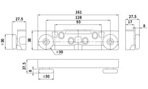 Quincaillerie <span class=keywords><strong>de</strong></span> porte coulissante invisible moderne - Métal durable à faible <span class=keywords><strong>bruit</strong></span> - Product Image 3