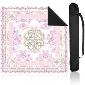 Nappe <span class=keywords><strong>de</strong></span> <span class=keywords><strong>poker</strong></span> et <span class=keywords><strong>de</strong></span> mahjong moderne, transfrontalière, européenne et américaine, à motif floral, silencieuse, grande, antidérapante, en caoutchouc, personnalisable - Product Image 5