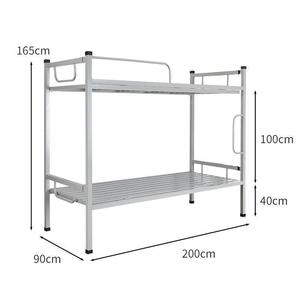Swimming Bunk <b>Bed</b> Iron Frame Double Layer Dormitory <b>Bed</b> Adult <b>Single</b> <b>Bed</b> ZDC-165 - Product Image 3