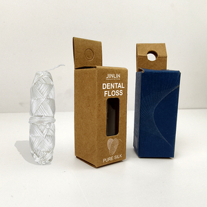 Fil <span class=keywords><strong>dentaire</strong></span> en soie naturelle biodégradable réutilisable dans un récipient en verre, fil de soie pur, adapté aux gencives sensibles - Product Image 2