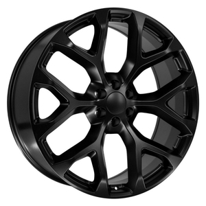 ล้อแม็<span class=keywords><strong>ก</strong></span> HZH ราคาดี ขนาด 22 24 นิ้ว 6x139.7 สำหรับ Chevy Silverado Tacho Gmc Sierra Ykon ลาย Snowflake - Product Image 1