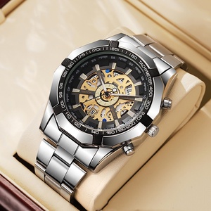 Reloj informal de negocios, reloj deportivo a la moda, relojes mecánicos para hombre, cronógrafo de acero inoxidable, reloj con puntero resistente al agua y cristal - Product Image 2