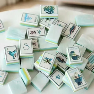 Fabricant de jeu de mahjong américain en acrylique, 160 tuiles, 4 couches, design personnalisé, étiquette privée, service OEM ODM - Product Image 4
