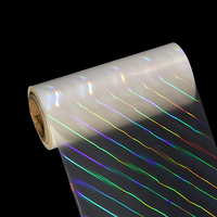 Film de Lamination Thermique Souple Transparent Holographique 3D en PET BOPP pour Ordinateur, 330mm*200m, Effet Colonne Lumineuse