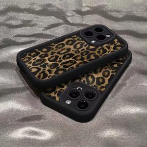Thiết Kế Sang Trọng Leopard In Mô Hình Trường Hợp Điện Thoại Cho Iphone 15 Pro Max 14 13 12 11 XS XR Cá Tính Kẹo Chống Sốc Vỏ Điện Thoại Di Động - Product Image 5
