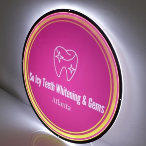 Boîte à lumière LED ultra-mince OEM, panneau d'affichage lumineux personnalisé, enseigne murale pour magasin de détail, restaurant, café - Product Image 6