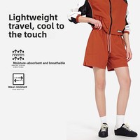 Shorts de sport légers en nylon pour femme, nouvelle collection, séchage rapide, respirant, anti-transparence, décontracté, avec cordon de serrage