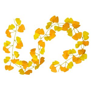 Fuyun Taobao Supermarket - Ramas de Ginkgo Artificiales Simuladas, Enredaderas Decorativas de Plástico, Ramo de Flores Decorativas de 10 cm o Menos - Product Image 5