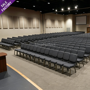 OEM&ODM Stackable Metal Church <b>Chairs</b> Commercial Theater Furniture <b>Padded</b> Stackable <b>Chairs</b> for Church Seating Arrangements - Product Image 5
