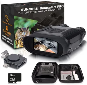 SUNCORE gece görüş gözlüğü--dijital dürbün wInfrared Lens, avcılık ve güvenlik için taktik dişli