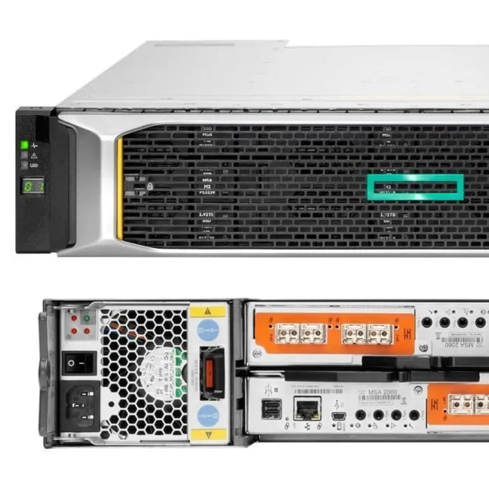 HPE MSA 2060 16Gb fiber kanal LFF depolama-24 x desteklenen HDD 2x12 Gb/s SAS denetleyici saldırısı desteklenen