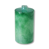 Bouteille de parfum Usine Directe Offres Spéciales Jade Vert Émeraude Verre Rond Bouteilles de Soins de la Peau Diffuseur 100ml Bouteille de Parfum