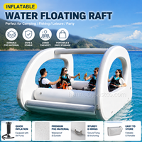 Bateau toboggan aquatique gonflable avec moteur électrique, radeau flottant portable pour les loisirs aquatiques en lac, mer et extérieur
