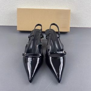 Nuovi Sandali Sexy con <span class=keywords><strong>Tacco</strong></span> a Spillo e Cinturino Posteriore, Tacchi Rossi alla Moda per Signore - Product Image 4