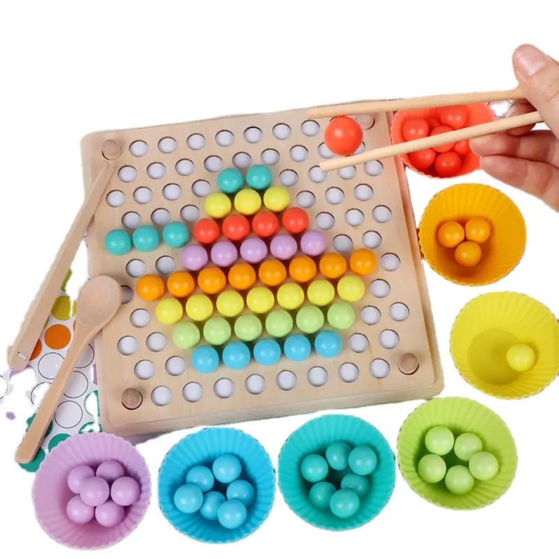 Kinderen Educatief Speelgoed Houten Multifunctionele Bead Game Kids Montessori Leren Speelgoed Kinderen Geschenken