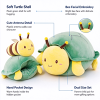 Jouets en peluche personnalisés OEM : Tortues créatives, figurines de tortues transformables, jouets amusants pour enfants en gros