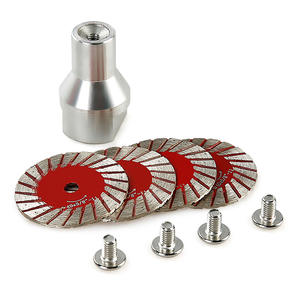 Ensemble de <span class=keywords><strong>5</strong></span> lames de scie diamantées avec bride amovible - Adaptateurs M14/M10/<span class=keywords><strong>5</strong></span>/8-11 - pour la sculpture sur granit, marbre, <span class=keywords><strong>pierre</strong></span>, gravure de pierres tombales - Product Image 3