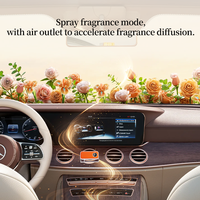 Diffuseur d'aromathérapie intelligent pour voiture OEM ODM avec écran, longue durée, en PP PETG et cuir, rafraîchisseur d'air pour voiture
