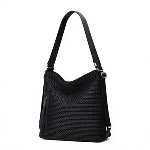 Sac à main en PU perlé populaire pour femme, nouvelle collection printemps, décontracté, à bandoulière unique, fermeture à cordon, taille moyenne - Product Image 2
