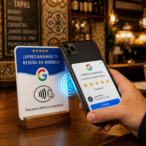 Spanische NFC Google-Bewertungskarte im Großhandel, Anpassbare Version mit Eigenem Logo und Link, OEM ODM für Restaurants, Salons und Hotels - Product Image 2