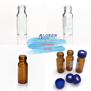 AIJIREN 2ml <span class=keywords><strong>HPLC</strong></span> Lab Glass Screw Top <span class=keywords><strong>Vials</strong></span> Automuestreador 9-425 Vial de muestra GC/MS Precio de distribuidor Botellas de laboratorio - Product Image 1