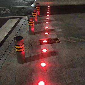 Borne lumineuse de signalisation routière Chuang An Yue CS-WRS-824 LED 24V DC, clignotante 12Hz pour la guidée du trafic piétonnier - Product Image 2