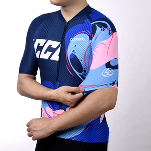 TARSTONE nuovo modello estivo maglia blu rosa <span class=keywords><strong>ciclismo</strong></span> maglia traspirante Jersey <span class=keywords><strong>ciclismo</strong></span> <span class=keywords><strong>Vintage</strong></span> maglia maglia <span class=keywords><strong>ciclismo</strong></span> abbigliamento - Product Image 5