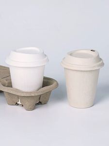 Couvercles jetables en papier pour gobelets à café 9/12/16 oz avec logo et design personnalisé - Product Image 4