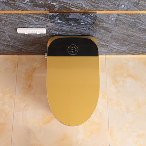Sang trọng hiện đại điện CHẬU VỆ SINH nước nóng commode nhà vệ sinh bát phòng tắm Vàng tự động thông minh thông minh WC nhà vệ sinh với điều khiển từ xa - Product Image 3