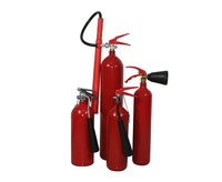 Extincteur portable AnSu rouge 2 kg CO2 avec homologation EN3, construction en alliage d'acier certifiée TUV, classe B, fabriqué en Chine