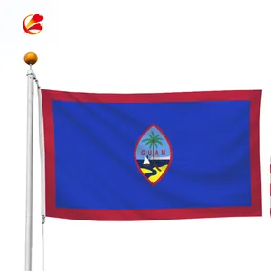 गुआम राष्ट्रीय ध्वज कस्टम 3x5 झंडे सभी देशों खेल की घटनाओं 100D पॉलिएस्टर उद्यान मुद्रित बैनर झंडा गुआम