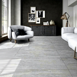 Azulejos de porcelana rústica de diseño italiano, aspecto de piedra de mármol gris algodón, superficie mate 60x120cm 600x1200mm de fábrica china - Product Image 1