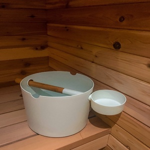 Sauna per Terapia del Calore e Recupero per 5 Persone in Cedro Rosso Canadese 18-65 ° Temperatura regolabile a C - Product Image 5