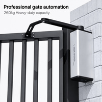 Ouvre-porte battant moderne à bras articulé en alliage d'aluminium léger, moteur sans balais DC 24V, capacité de charge 260kg, pour hôtel et extérieur