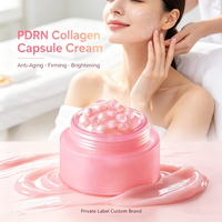 Crème en capsules de collagène PDRN à marque privée OEM ODM, personnalisable, anti-âge, raffermissante, éclaircissante, gel crème visage à la niacinamide