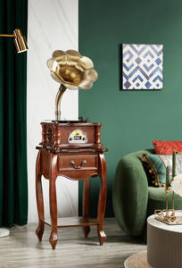 แผ่นเสียงไวนิลสไตล์วินเทจ,หีบเสียงเครื่องเล่นแผ่นเสียงบันทึกไวนิล - Product Image 3