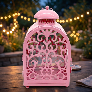 Faroles Pequeños de Hierro Estilo Marroquí, Hechos a Mano, Duraderos, Diseño Clásico, Decoración Interior y Exterior, Navidad, Bodas, Jardín - Product Image 1