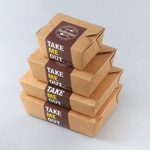 Pencere 500ml1000ml1500ml2500ml ile ucuz fiyat biyobozunur gıda konteyner kraft kağit kutu - Product Image 6