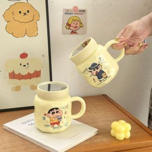 Taza de Cerámica Xiaoxin con Acabado Espejo, Linda Taza de Gran Capacidad con Diseño de Dibujos Animados, Resistente a Altas Temperaturas, Apta para Microondas, Práctica - Product Image 3